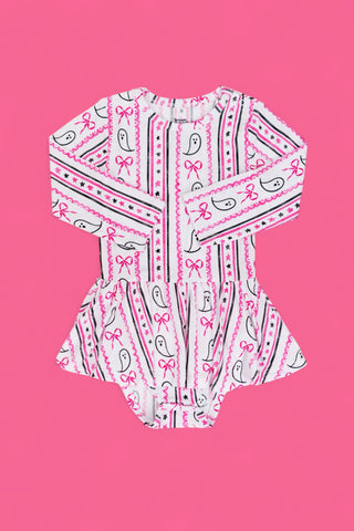 BOO AND BOWS LONG SLEEVE DREAM BODYSUIT DRESS