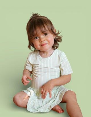 SPRINGTIME STRIPE DREAM BODYSUIT DRESS