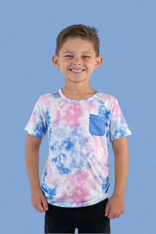 COTTON CANDY TIE DYE DREAM POCKET TEE