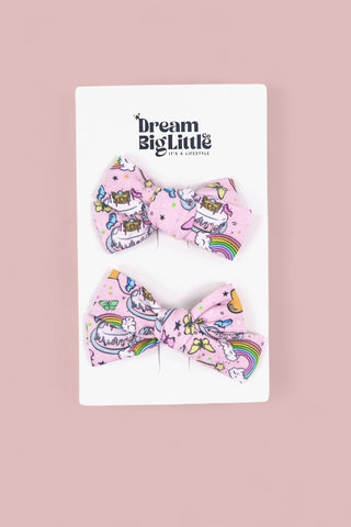 ONCE UPON A BIRTHDAY DREAM BOW HAIR CLIPS