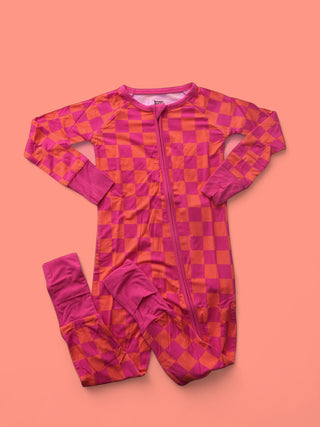 NEON DREAMS CHECKERS DREAM ROMPER