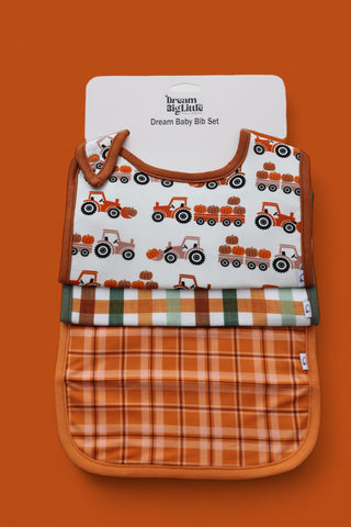 HAY PUMPKIN DREAM BABY BIB (PACK)