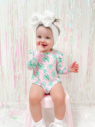 LITTLE MISS SHAMROCK DREAM BUBBLE ROMPER