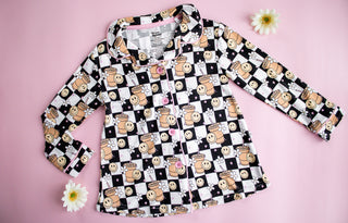 SMILEY CUP OF CHECKERS GIRL'S DREAM GOWN