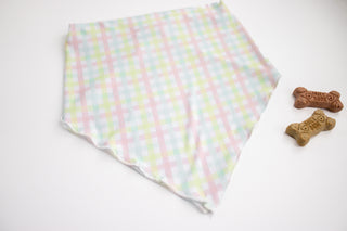 SPRING GINGHAM DREAM DOG BANDANA