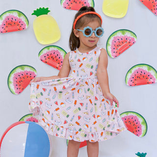 POOLSIDE PARTY DREAM RUFFLE DRESS
