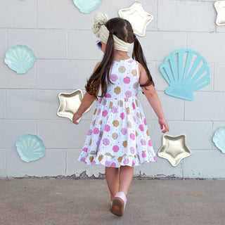 UNDER THE SEA DREAM RUFFLE DRESS