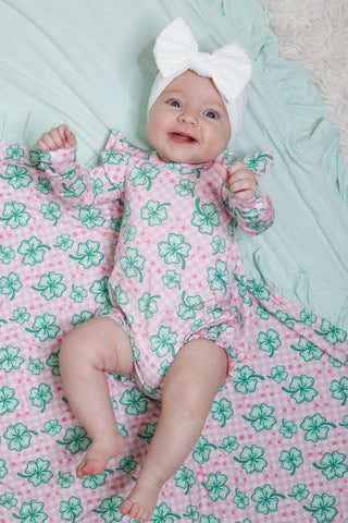 LITTLE MISS SHAMROCK DREAM BUBBLE ROMPER