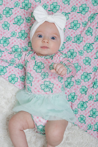 LITTLE MISS SHAMROCK DREAM TUTU BODYSUIT DRESS