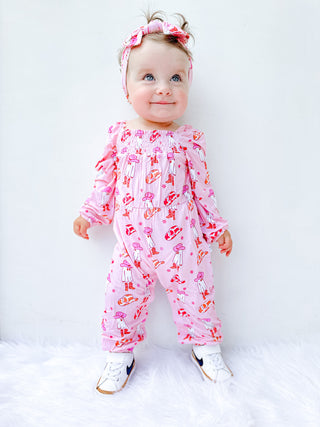HOWDY GHOULS DREAM SMOCKED JUMPSUIT