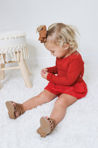 BRICK RIB DREAM TUTU BODYSUIT DRESS