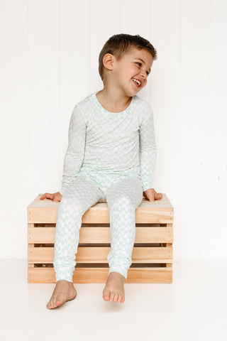 SAGE WAVY CHECKERS DREAM SET