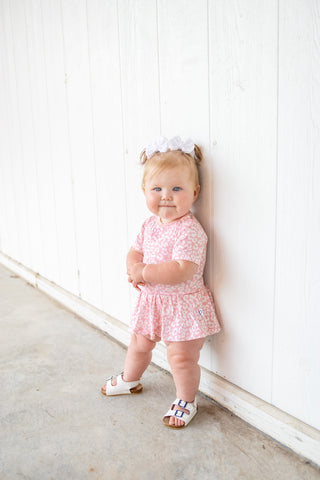 BLUSHING LEOPARD DREAM BODYSUIT DRESS