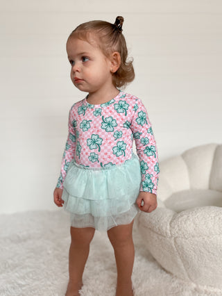 LITTLE MISS SHAMROCK DREAM TUTU BODYSUIT DRESS