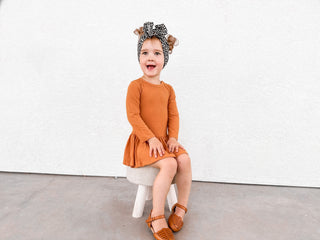 PUMPKIN RIB DREAM BODYSUIT DRESS