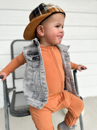 PUMPKIN RIB DREAM ROMPER