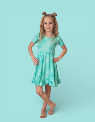 JADE MIST DREAM RUFFLE DRESS