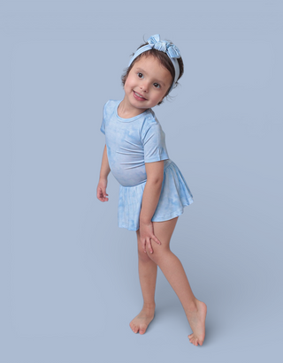 BLUE HAZE DREAM BODYSUIT DRESS