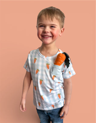 SPRING HARVEST CHECK DREAM POCKET TEE