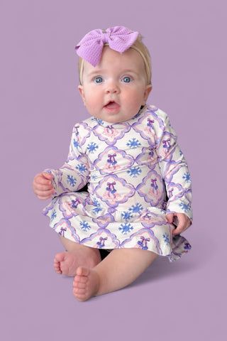 ICY WONDERLAND LONG SLEEVE DREAM BODYSUIT DRESS