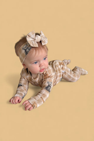 TEDDY CHECK DREAM ROMPER