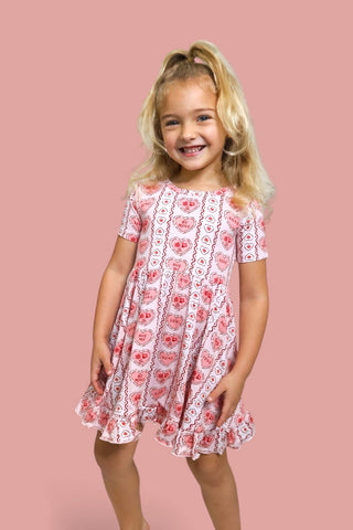 CANDY HEARTS DREAM RUFFLE DRESS