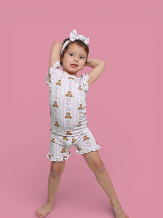 BEAR-Y BLOSSOMS DREAM RUFFLE SHORT SET