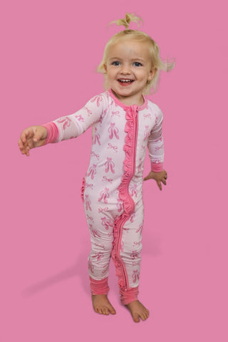 BALLET BOW BLISS DREAM RUFFLE ROMPER