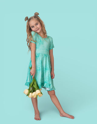 JADE MIST DREAM RUFFLE DRESS