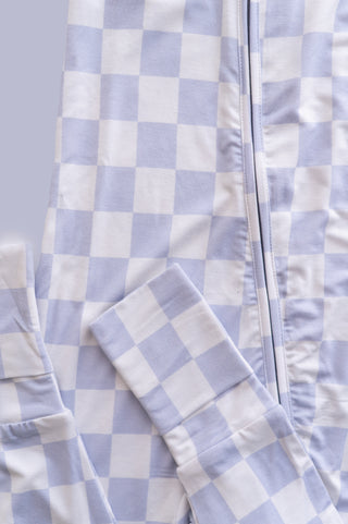 CLOUDY CHECKERS DREAM ROMPER