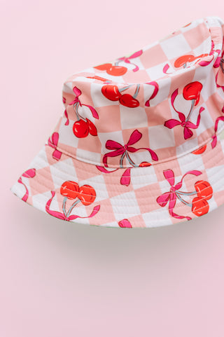 CHERRY SWEET CHECKERS DREAM BUCKET HAT