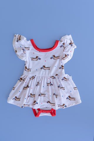 PRESTON'S AMERICAN PUPS DREAM BODYSUIT DRESS