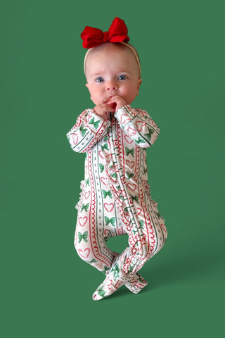 WRAPPED IN JOY DREAM RUFFLE ROMPER