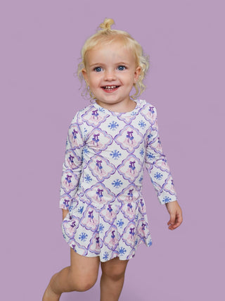 ICY WONDERLAND LONG SLEEVE DREAM BODYSUIT DRESS