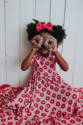 DONUT GROW UP DREAM RUFFLE DRESS