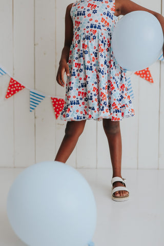 GROOVIN' USA DREAM RUFFLE DRESS