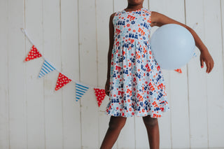 GROOVIN' USA DREAM RUFFLE DRESS