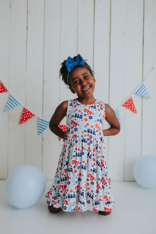 GROOVIN' USA DREAM RUFFLE DRESS