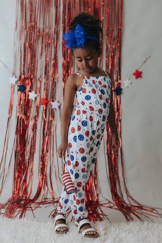 STAR SPANGLED SMILES DREAM SMOCKED JUMPSUIT