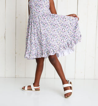 OFF TO PARADISE DREAM RUFFLE DRESS