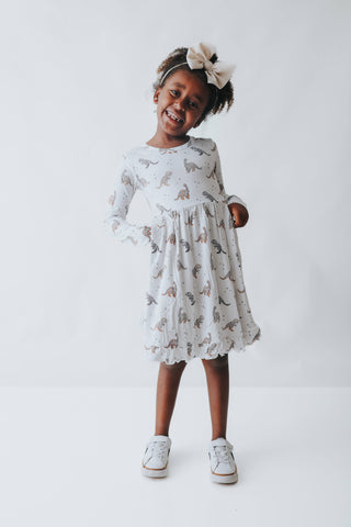 MUMMY DINOS DREAM RUFFLE DRESS