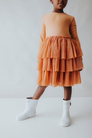 PUMPKIN RIB DREAM TUTU DRESS