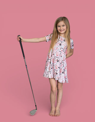 PRETTY AND PAR DREAM RUFFLE DRESS