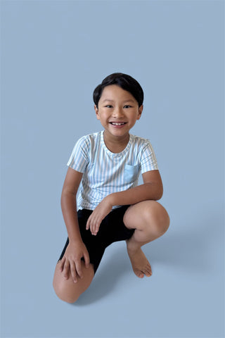 SEASIDE STRIPE DREAM POCKET TEE