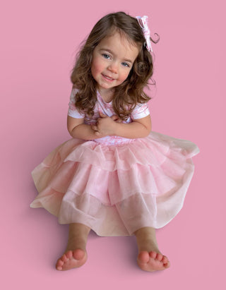 BLUSH BUNNY TOILE DREAM TUTU DRESS