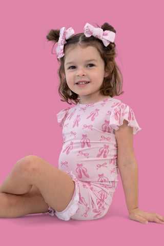 BALLET BOW BLISS DREAM RUFFLE SHORT SET