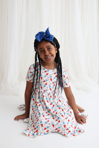 LITTLE MISS FIRECRACKER DREAM RUFFLE DRESS