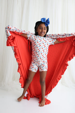 LITTLE MISS FIRECRACKER DREAM RUFFLE BLANKET