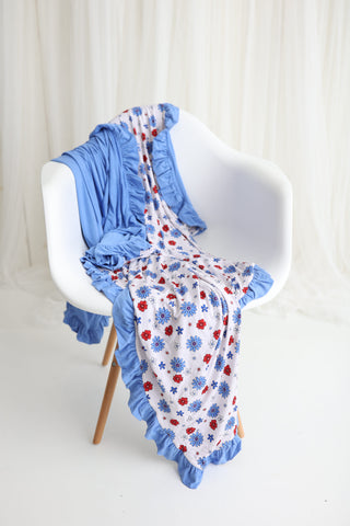 EXCLUSIVE FREEDOM BLOOMS RUFFLE DREAM BLANKET