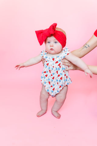 LITTLE MISS FIRECRACKER DREAM BUBBLE ROMPER